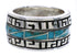 Southwest Turquoise And Silver Ring Size 5-3/4 TX38446